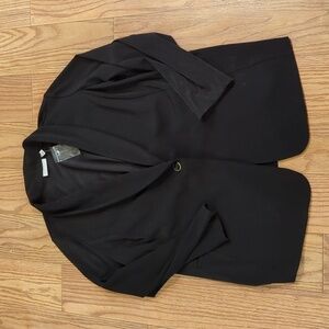 Black one-button blazer size 3XL with stretch NEW Susan Graver